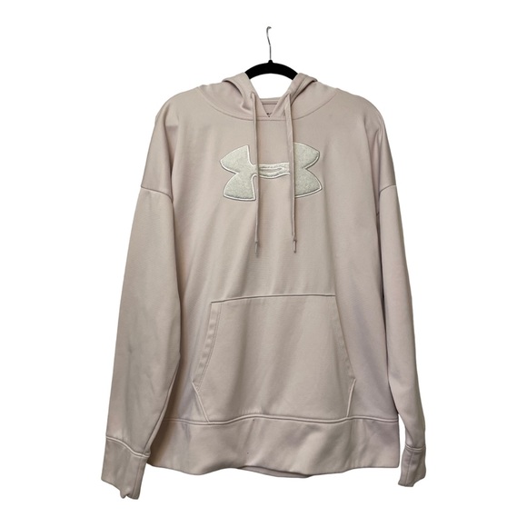 Under Armour Women's Logo Hoodie Light Pink XL - Picture 1 of 7